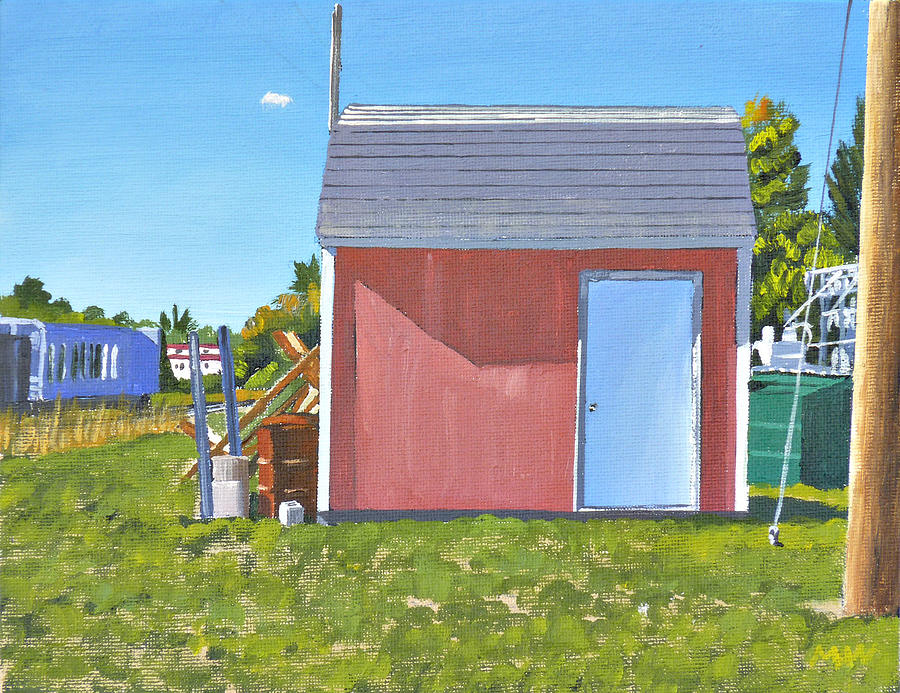 Grayling Shed Painting