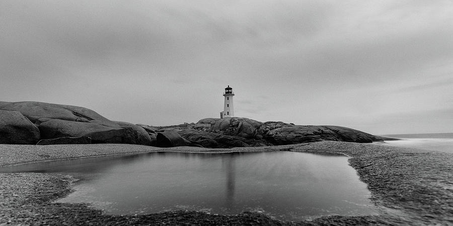 Grayscale Nova Scotia coastline Photograph by Murray Rudd