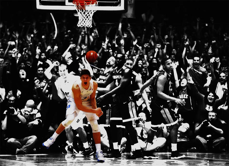 Grayson Allen Last Shot #1 Mixed Media by Brian Reaves