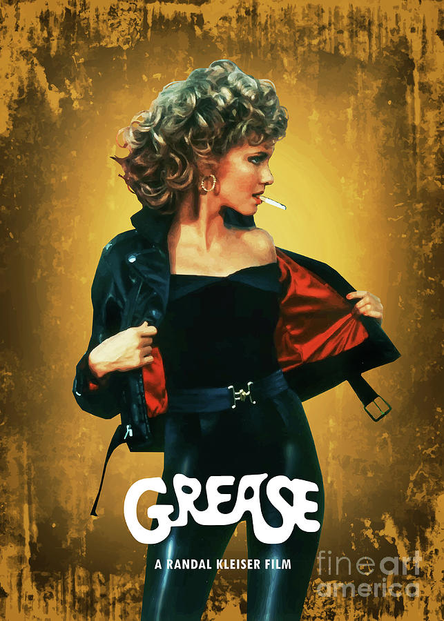 Grease Movie Digital Art - Grease by Bo Kev