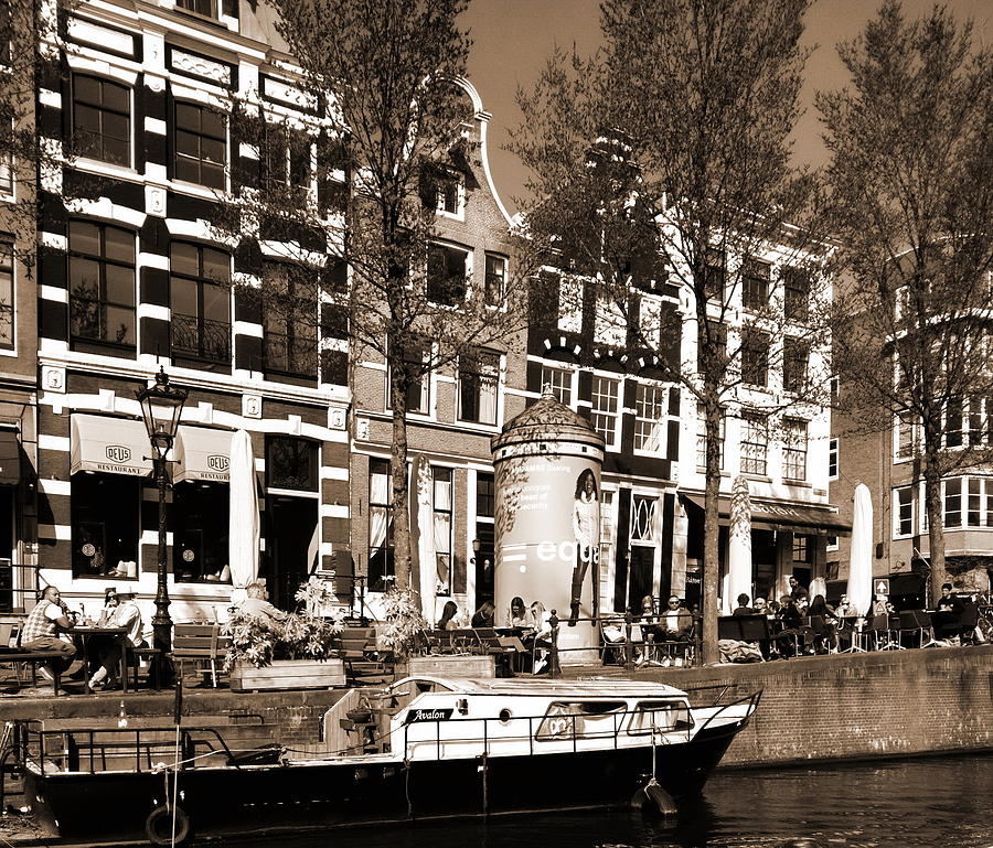Great Afternoon in Delft - Sepia Photograph by Jacqueline M Lewis
