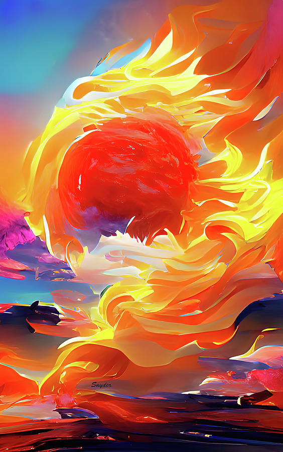 Great Balls of Fire AI  Digital Art by Floyd Snyder