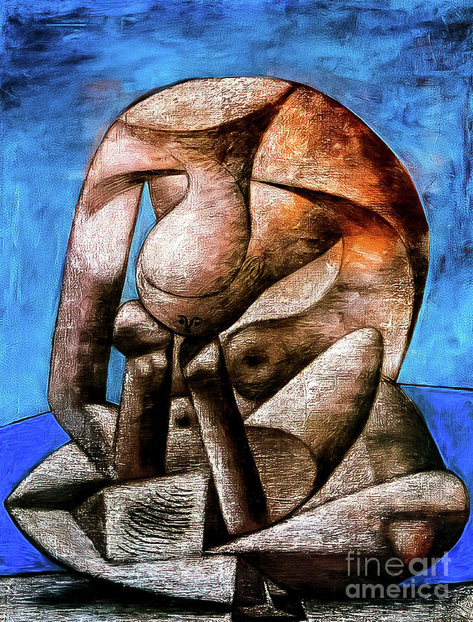 Great Bather Reading by Pablo Picasso 1937 Painting by Pablo Picasso