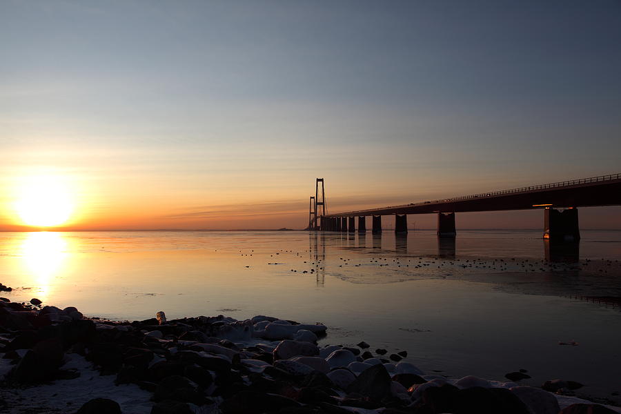 Great bridge at sunset! Photograph by Pejft