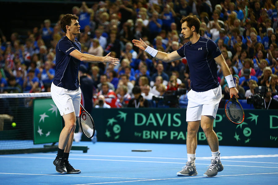 Great Britain v Japan - Davis Cup: Day Two Photograph by Jordan Mansfield