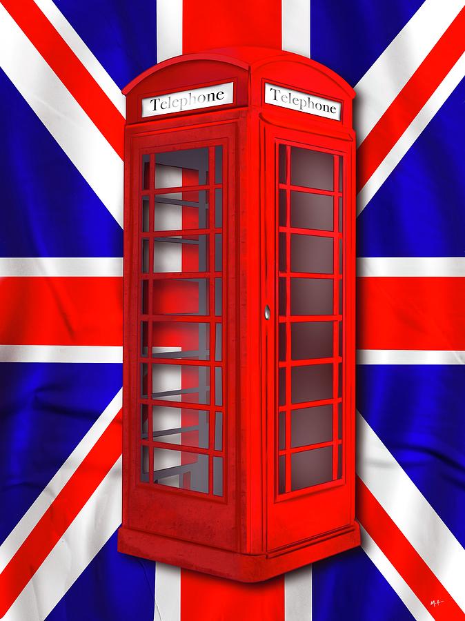Great British Phone Box Painting by Mark Taylor