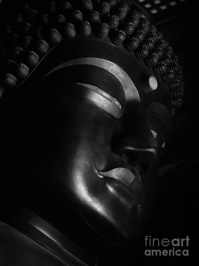 Great Buddha face in Todai-ji temple Photograph by Maxim Images Exquisite Prints