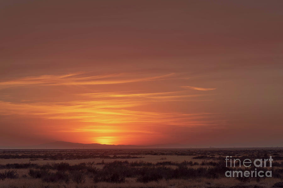 Great Central Valley Sunset  Photograph by Jeff Hubbard