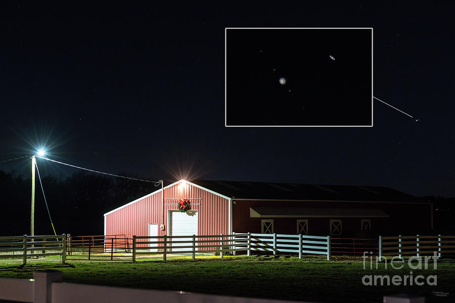 Great Conjunction of Jupiter and Saturn Photograph by Jennifer White