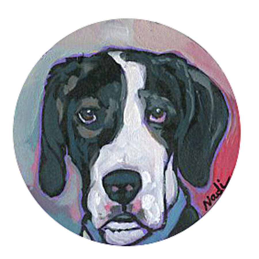 Great Dane A Painting by Nadi Spencer