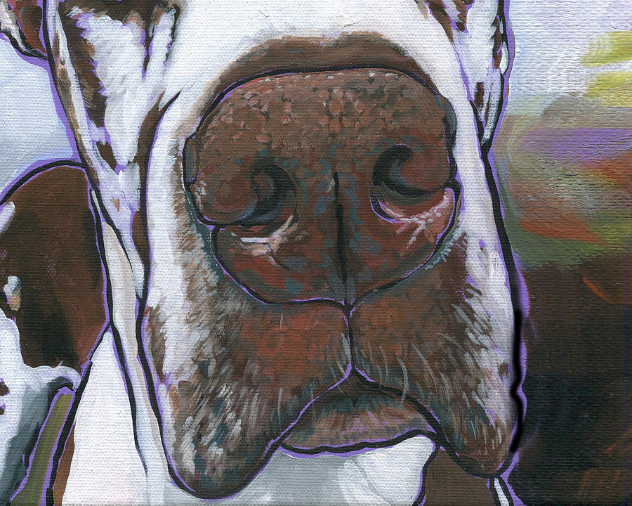 Great Dane Mask Painting by Nadi Spencer