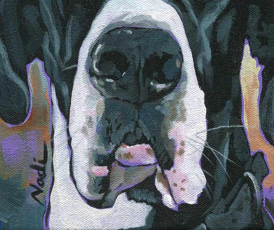 Great Dane Mask- Vinny Painting by Nadi Spencer