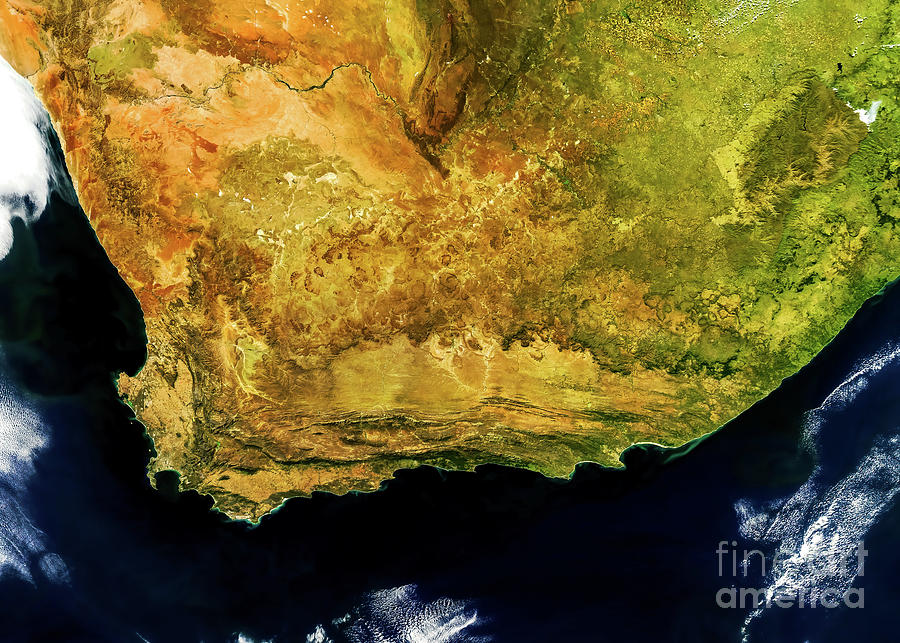 Great Escarpment South Africa From Space Photograph by M G Whittingham ...