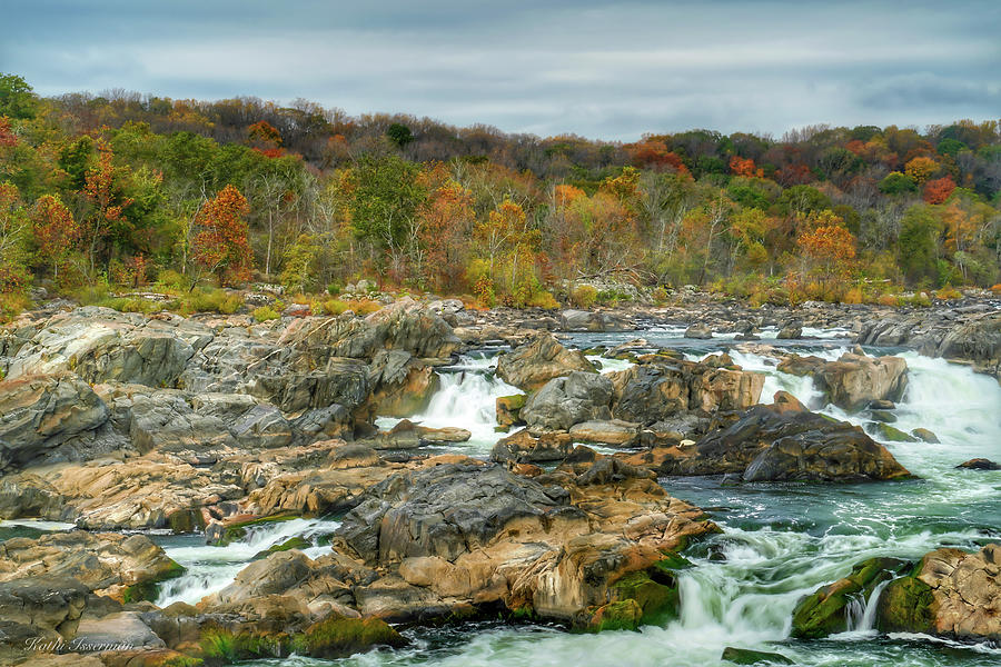 Great Falls in Autumn Photograph by Kathi Isserman
