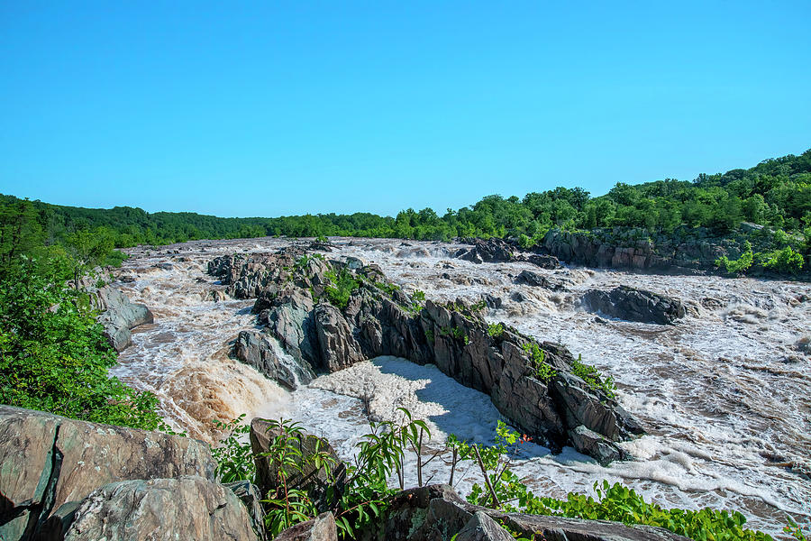 Great Falls Of The Potomac River In Flood Ds0117 Photograph