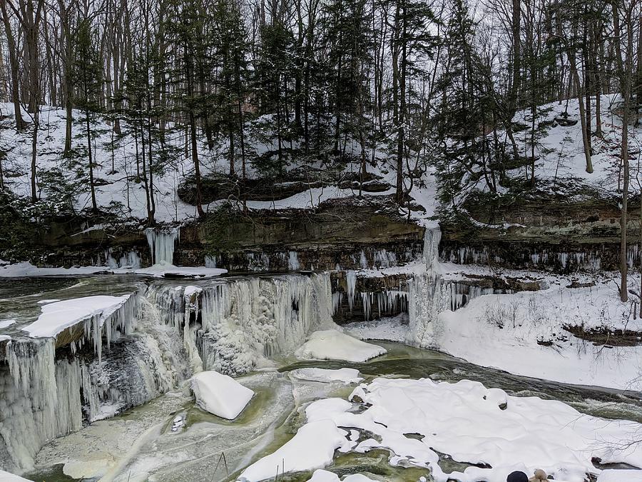 Great Falls of Tinkers Creek in the Winter Photograph by Brad Nellis