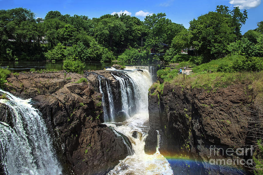 Great Falls Rainbow Landscape N.j. Photograph