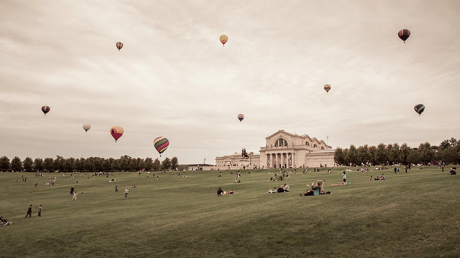 Great Forest Park Balloon Race Photograph by Scott Rackers