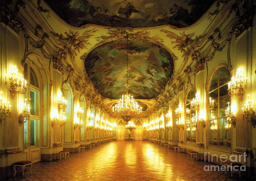 Great Gallery at Schonbrunn Palace in Vienna Photograph by Arkitekta ...