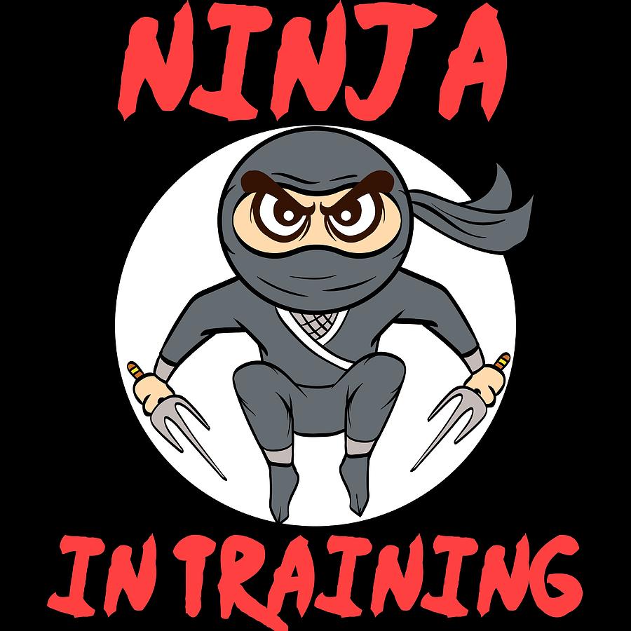 ninja in training shirt