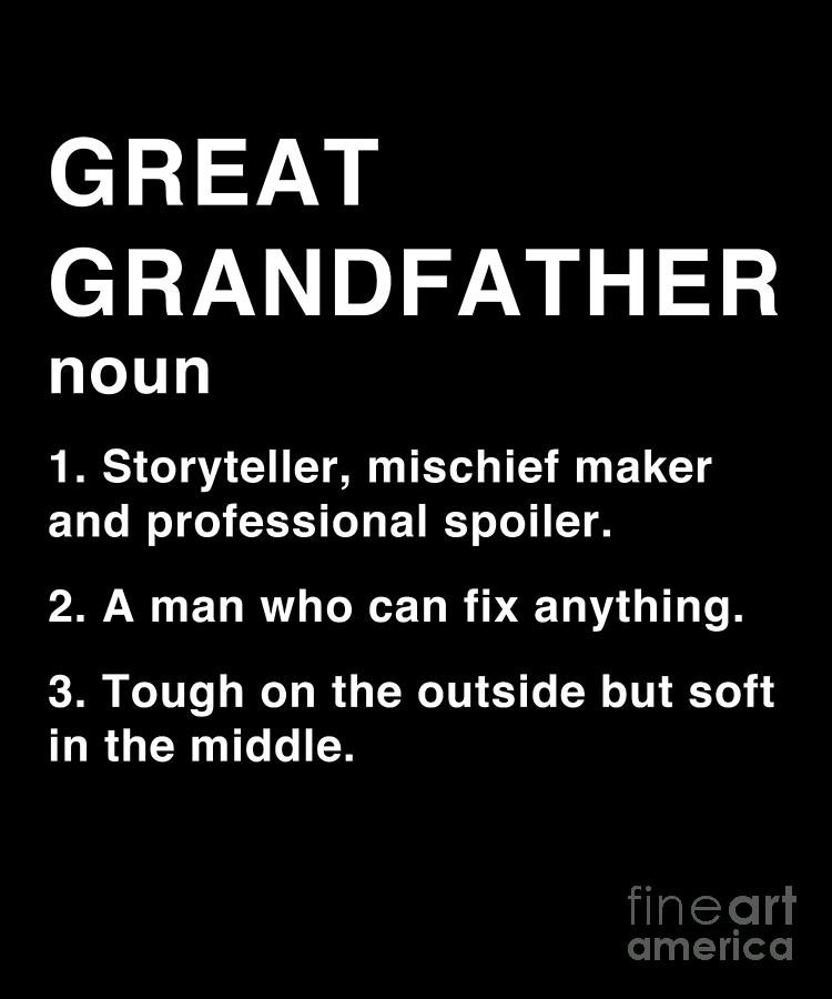 great-grandfather-definition-t-funny-fathers-day-print-drawing-by