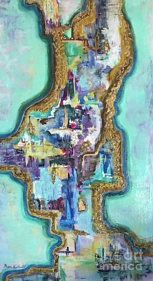 Great island  Painting by Maria Karlosak
