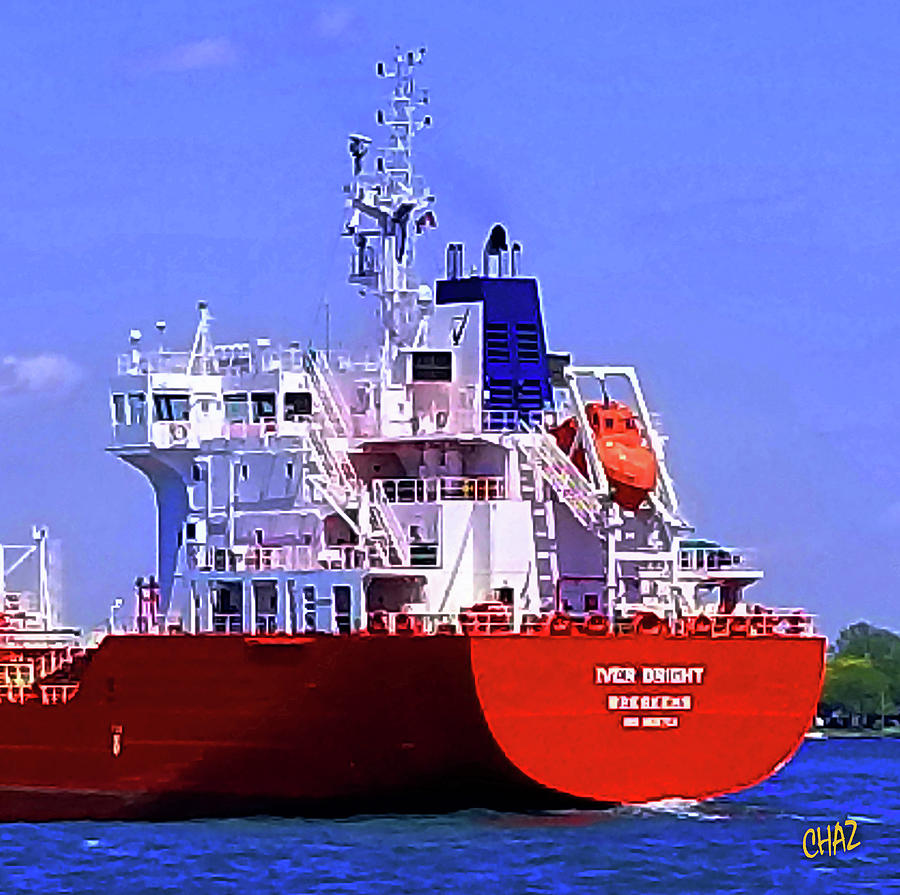 Great Lakes Ships - Iver Bright Superstructure Photograph by CHAZ Daugherty