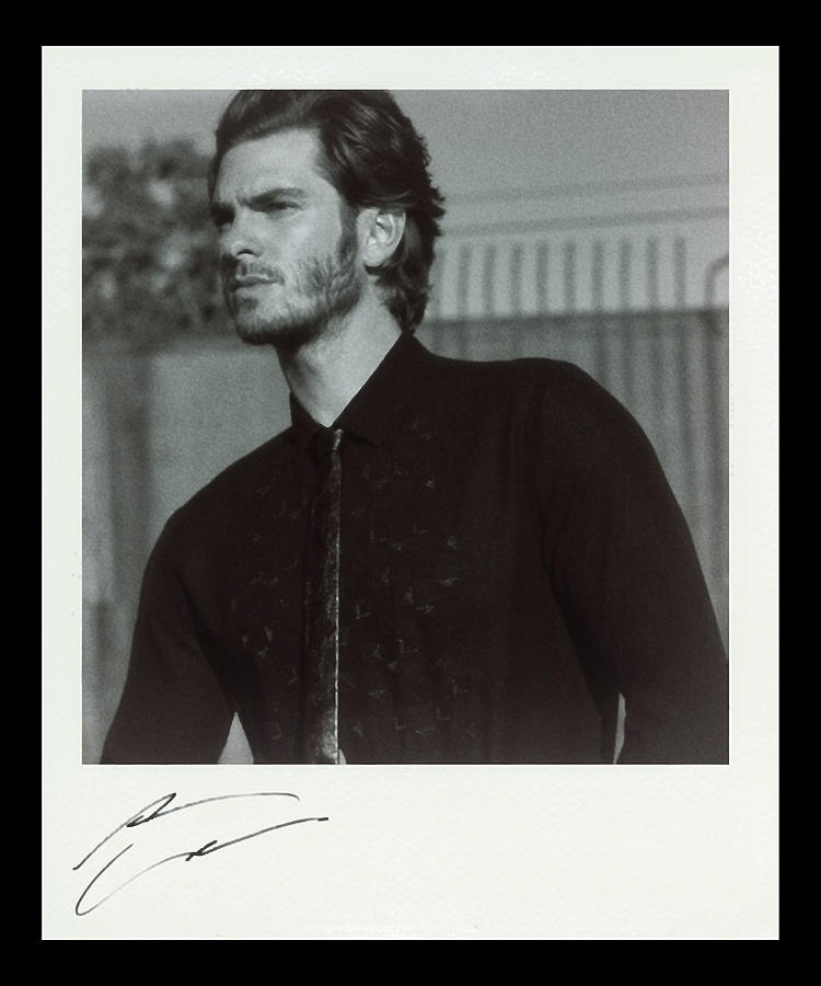 Great Model Andrew Garfield Polaroid With Signature Gifts For Birthday ...