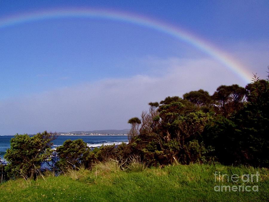  Rainbow along Great Ocean Road  Photograph by Eunice Warfel
