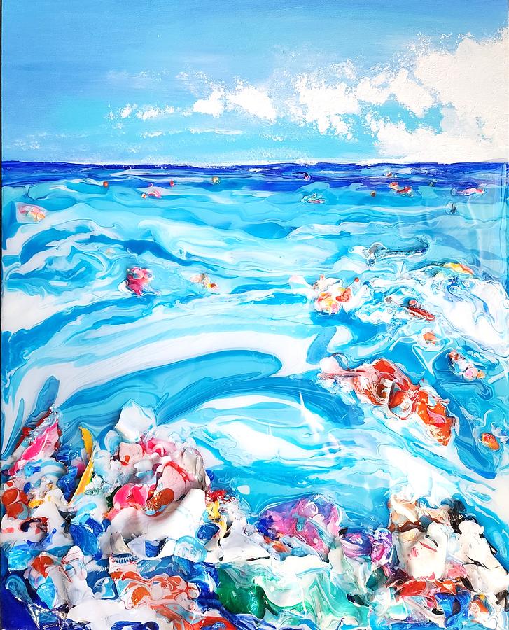 Waves of Waste Painting by Madeleine Arnett