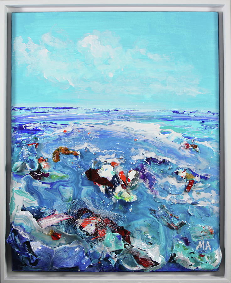 Great Pacific Garbage Patch Painting by Madeleine Arnett