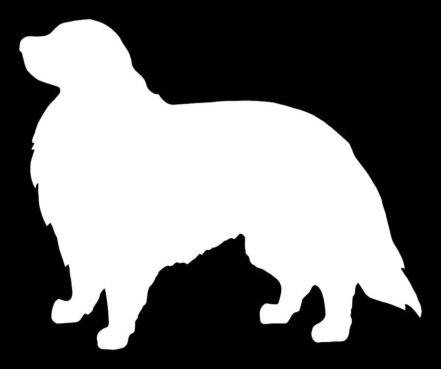 Great Pyrenees Dog Silhouette Digital Art by Kevin Garbes - Fine Art