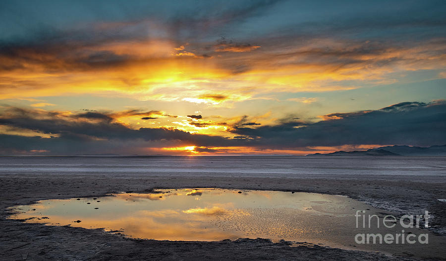 Great Salt Lake Sunset Photograph by Jami Bollschweiler