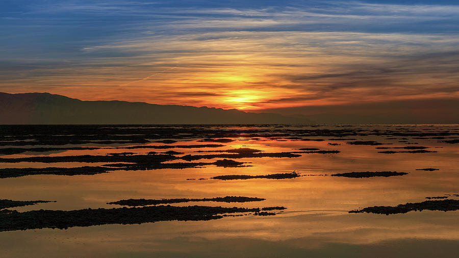 Great Salt Lake Sunset Photograph by Scott Niskach