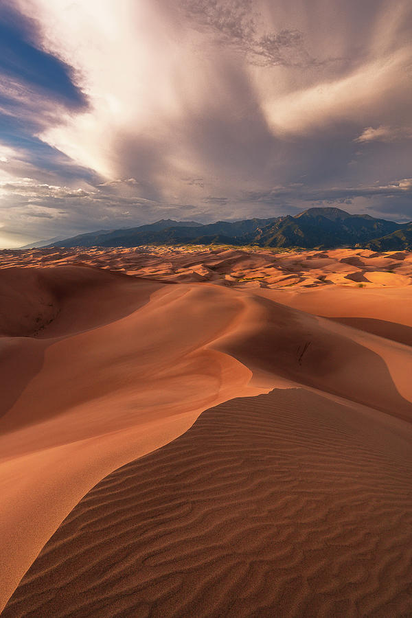 Great Sand Dunes - sunset at High Dune Photograph by Murray Rudd