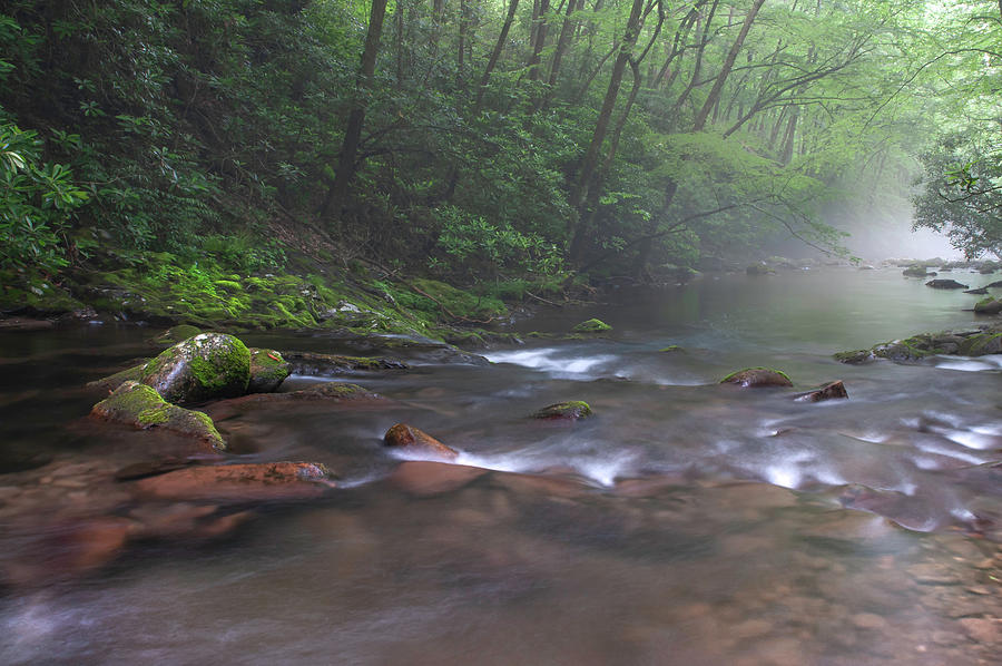 Great Smoky Mountains - Oconaluftee River  Photograph by Photos by Thom