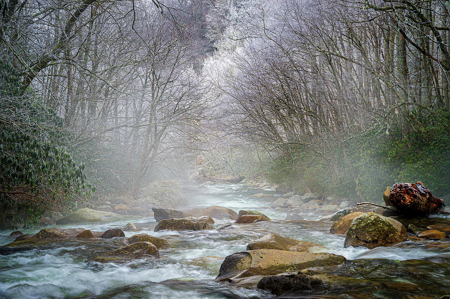 Great Smoky Mountains Tennessee Mystic River Photograph by Robert Stephens