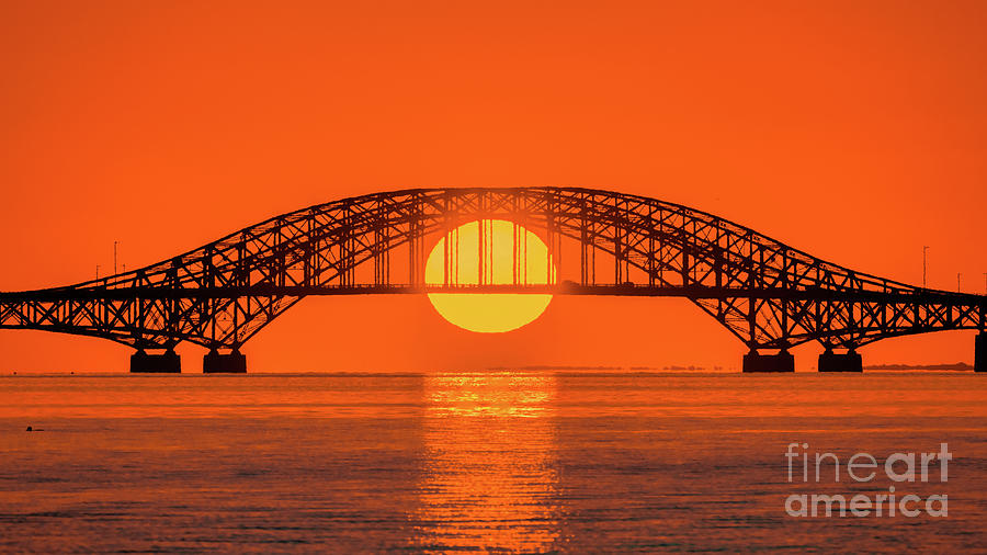 Great South Bay Bridge Sunrise Photograph by Sean Mills