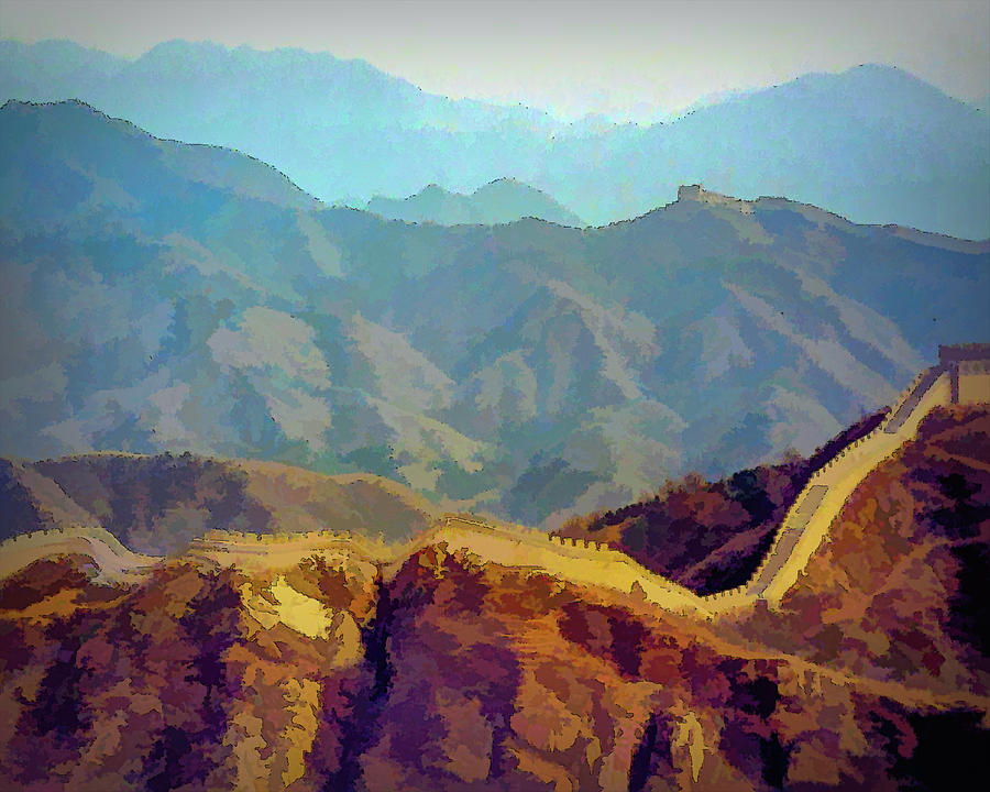 Great Wall Artistic Version Photograph by Jerry Griffin