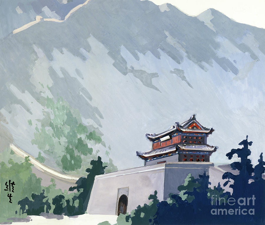 Great Wall of China Painting by Wan Weisheng