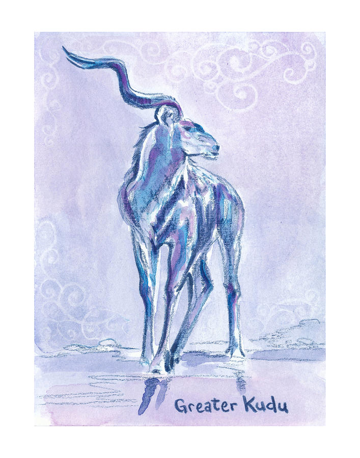 Greater Kudu Zooly 2019 Drawing