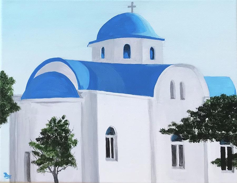 Greece Painting - Greece by Boots Quimby Greece Painting - Greece by Boots Quimby