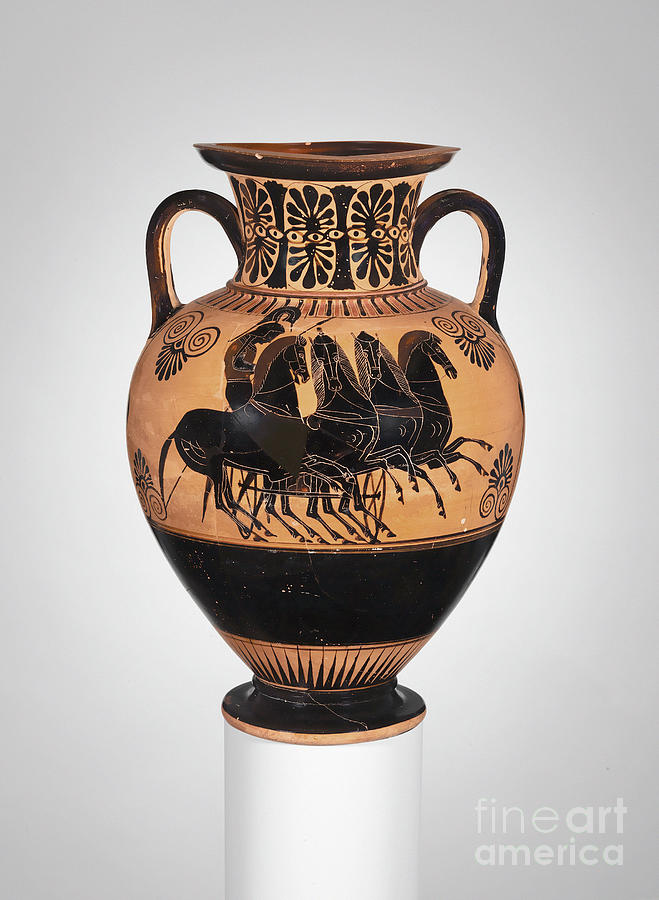 Greek Amphora, c535 BC Ceramic Art by Granger