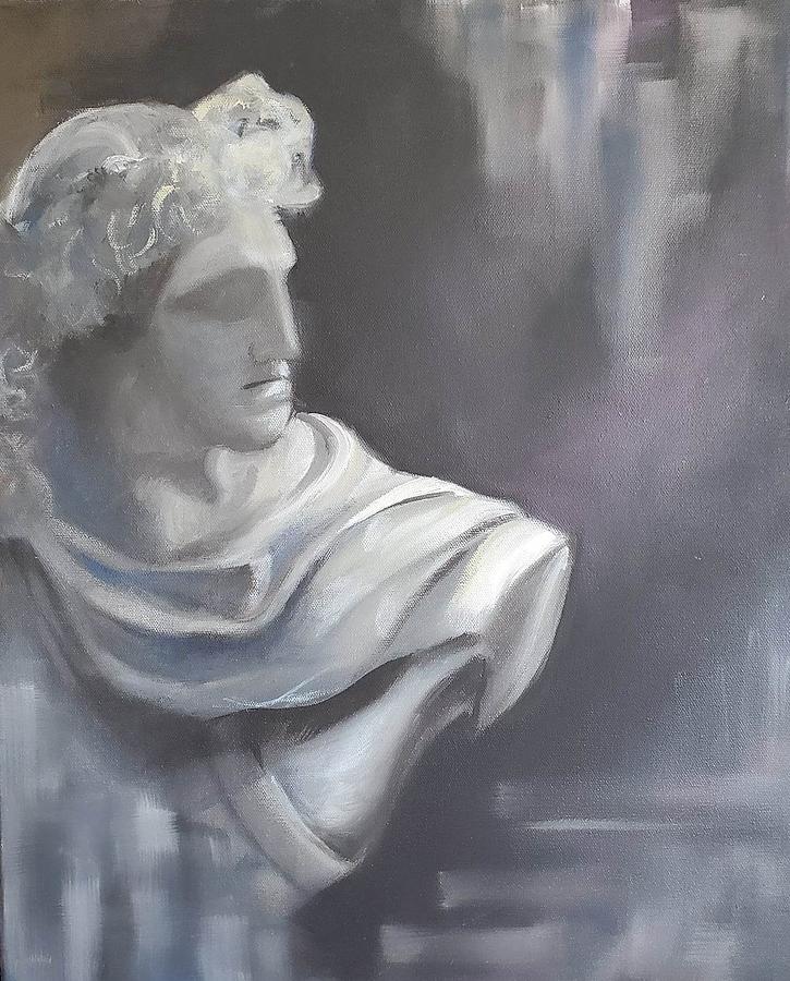 Greek Bust Painting by Brittany Bell Greek Bust Painting by Brittany Bell