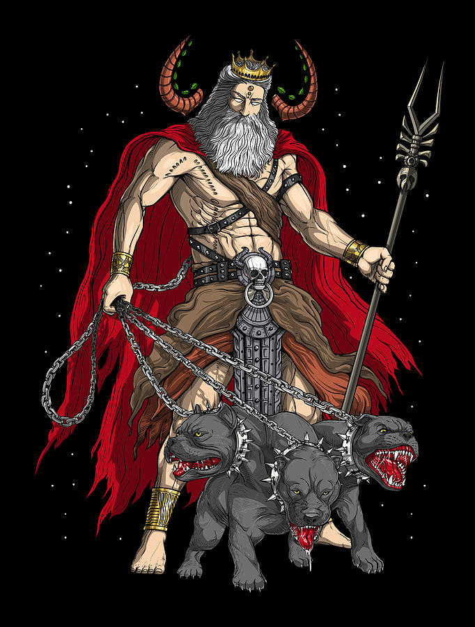 Greek God Hades Digital Art by Nikolay Todorov.