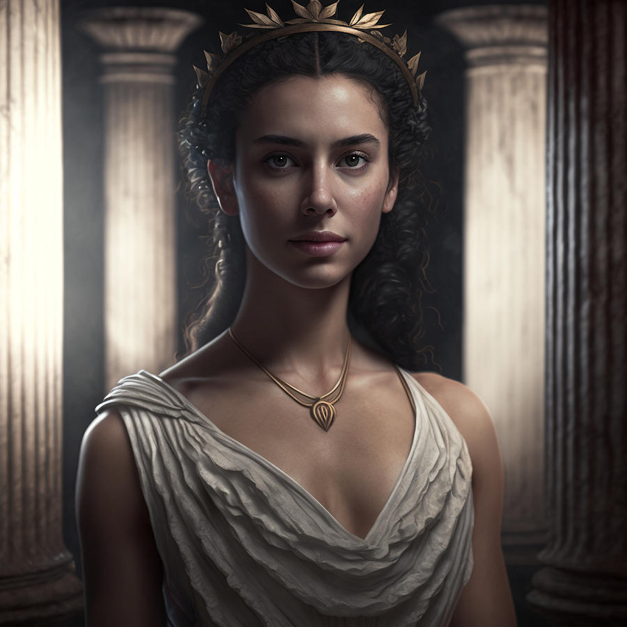 Greek Godess By Daniel Costa 16 Digital Art by Daniel Costa - Pixels