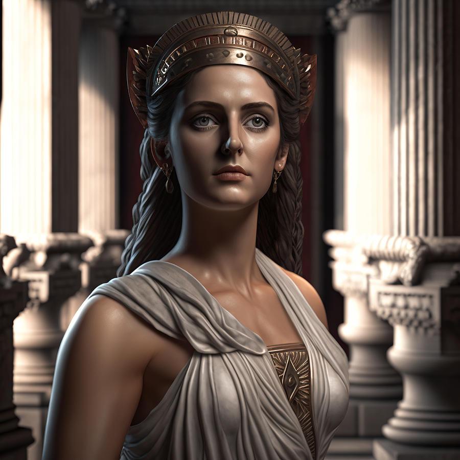 Greek Godess By Daniel Costa 20 Digital Art by Daniel Costa - Pixels