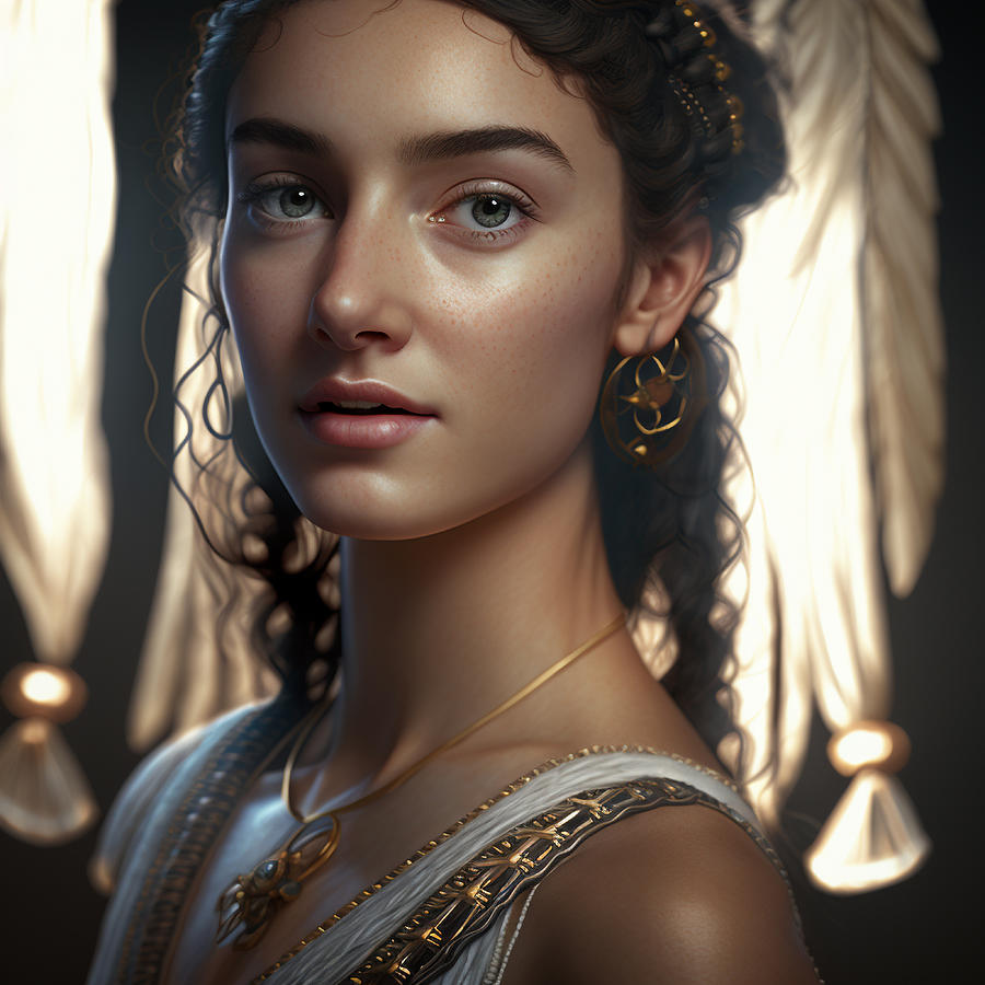 Greek Godess By Daniel Costa 21 Digital Art by Daniel Costa - Pixels