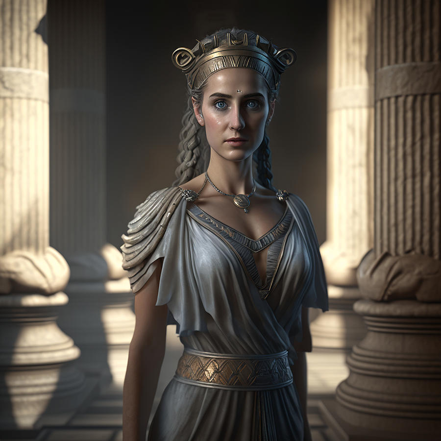 Greek Godess By Daniel Costa 70 Digital Art by Daniel Costa - Pixels