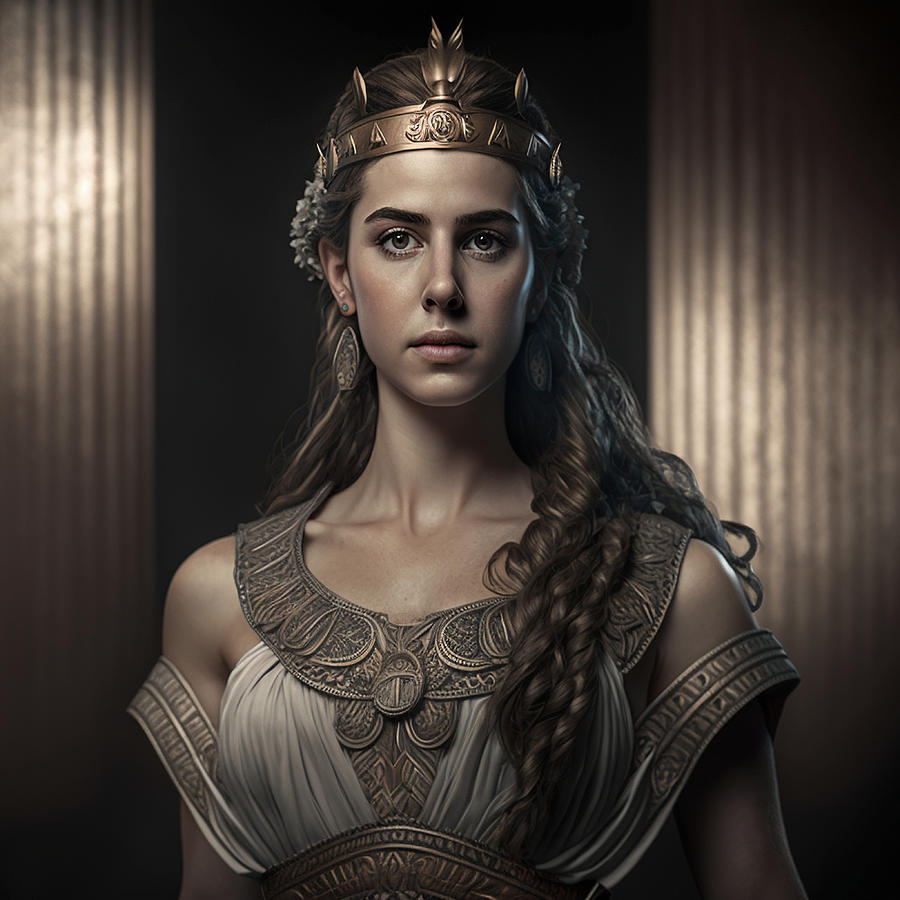 Greek Godess By Daniel Costa 8 Digital Art by Daniel Costa - Pixels